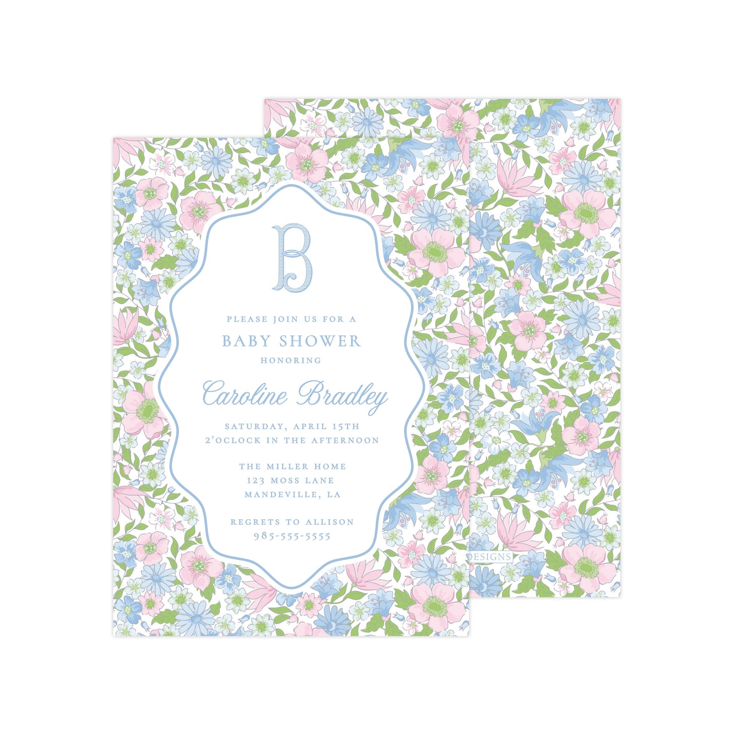 FLORAL BLOOMS | BABY SHOWER INVITATION