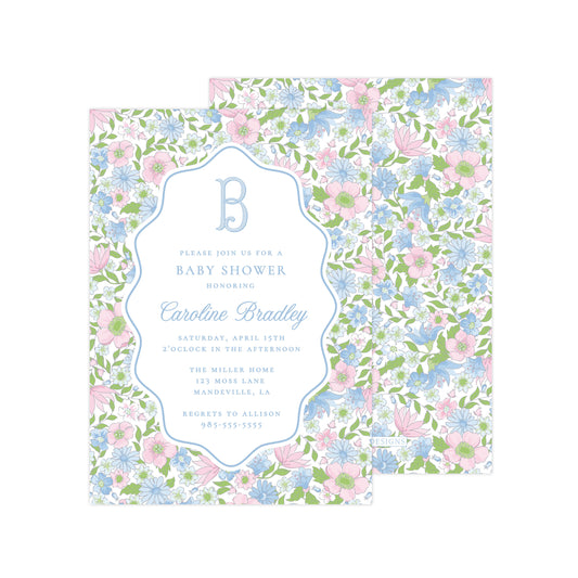 FLORAL BLOOMS | BABY SHOWER INVITATION