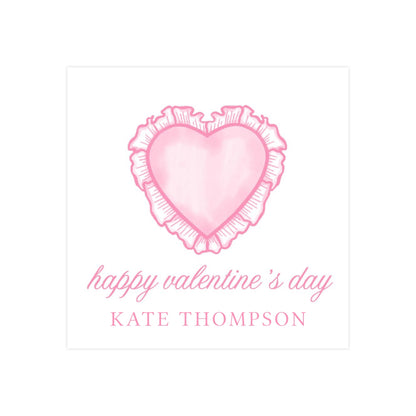 PINK HEART RUFFLE | VALENTINE'S DAY