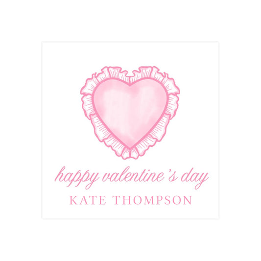 PINK HEART RUFFLE | VALENTINE'S DAY