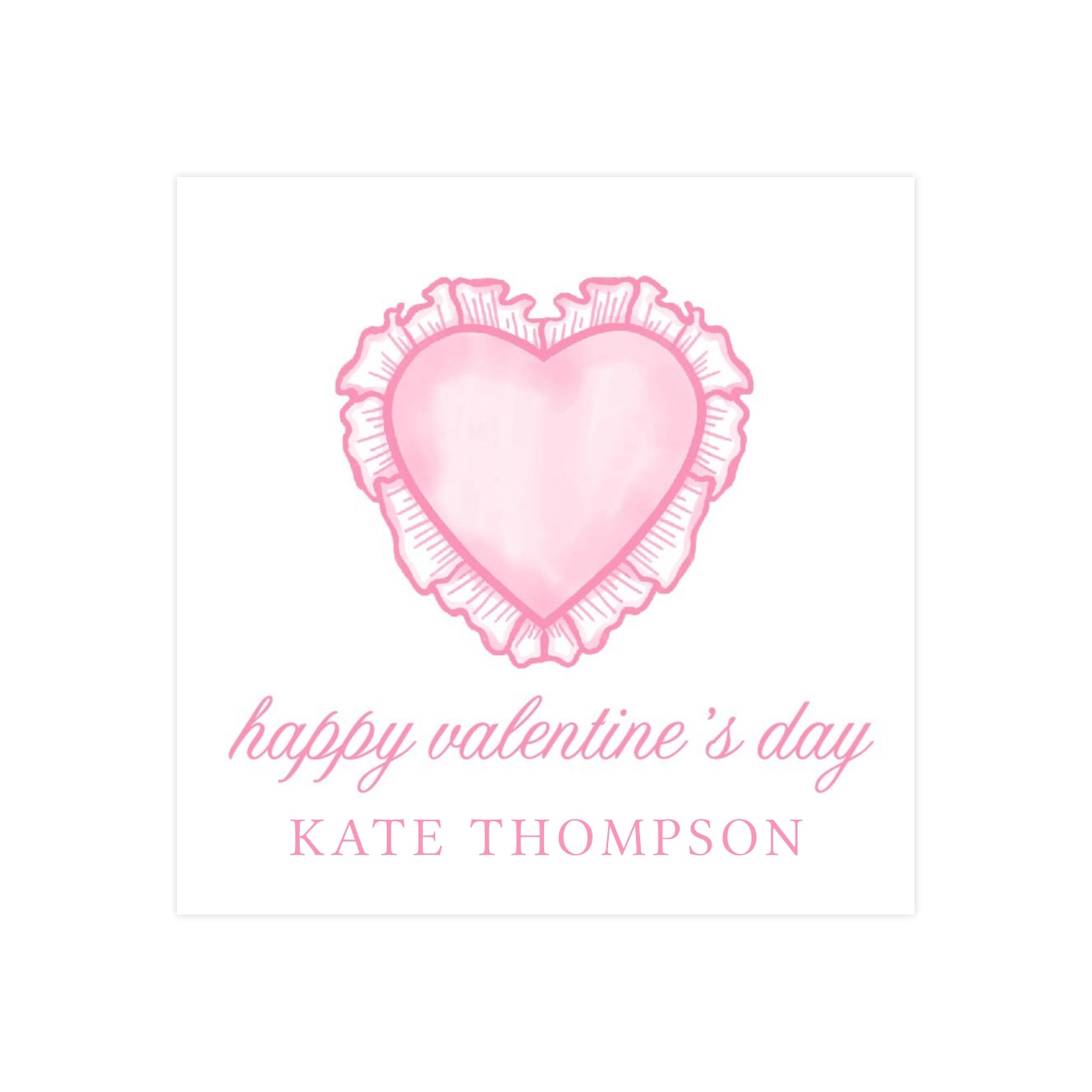 PINK HEART RUFFLE | VALENTINE'S DAY