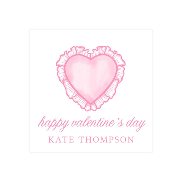 PINK HEART RUFFLE | VALENTINE'S DAY