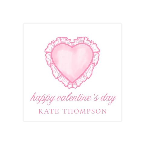 PINK HEART RUFFLE | VALENTINE'S DAY