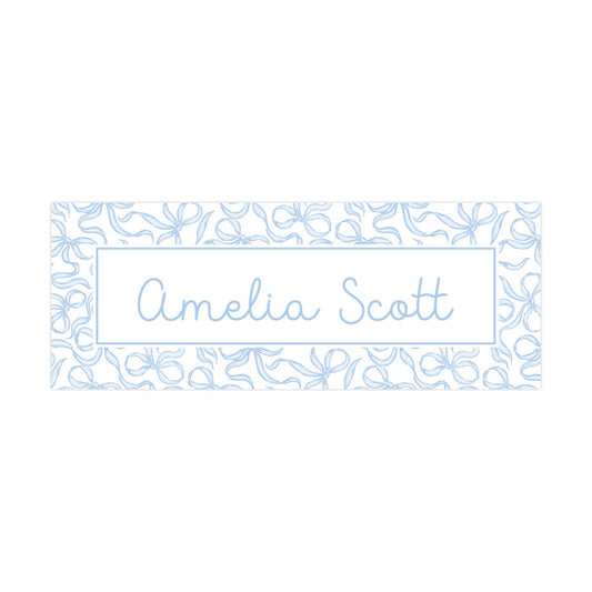 BLUE BOW TOSS | LABELS & STICKERS