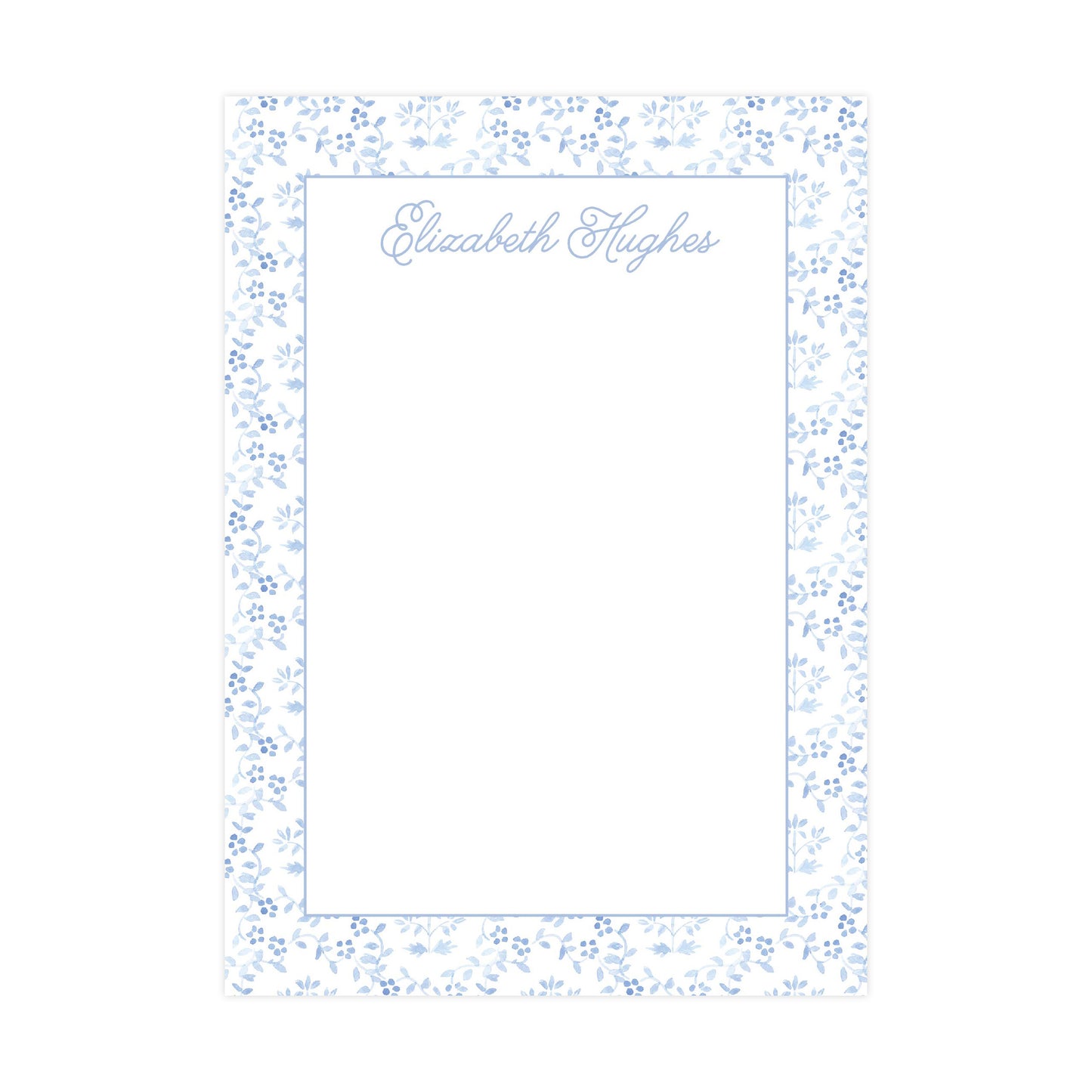 BLUE FLORAL | 5" X 7" NOTEPAD