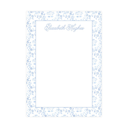 BLUE FLORAL | 5" X 7" NOTEPAD
