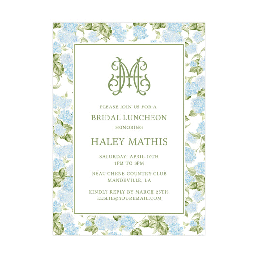 MARY'S BLOOMS | BRIDAL SHOWER INVITATION