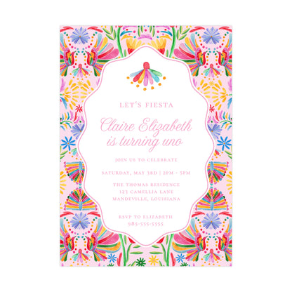 FIRST FIESTA (PINK) | INVITATIONS