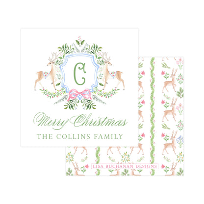 CHRISTMAS DEER CREST | CHRISTMAS GIFT TAGS