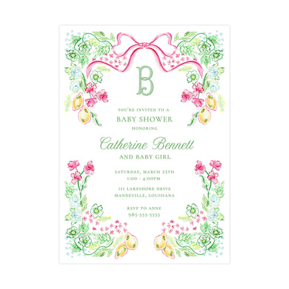 LIVE, LAUGH, LILY | BABY SHOWER INVITATION