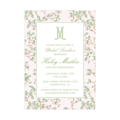 PINK CHINOISERIE | BRIDAL SHOWER INVITATIONS