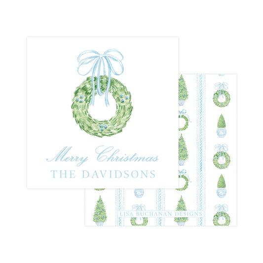 CHINOISERIE WREATH | CHRISTMAS GIFT TAGS