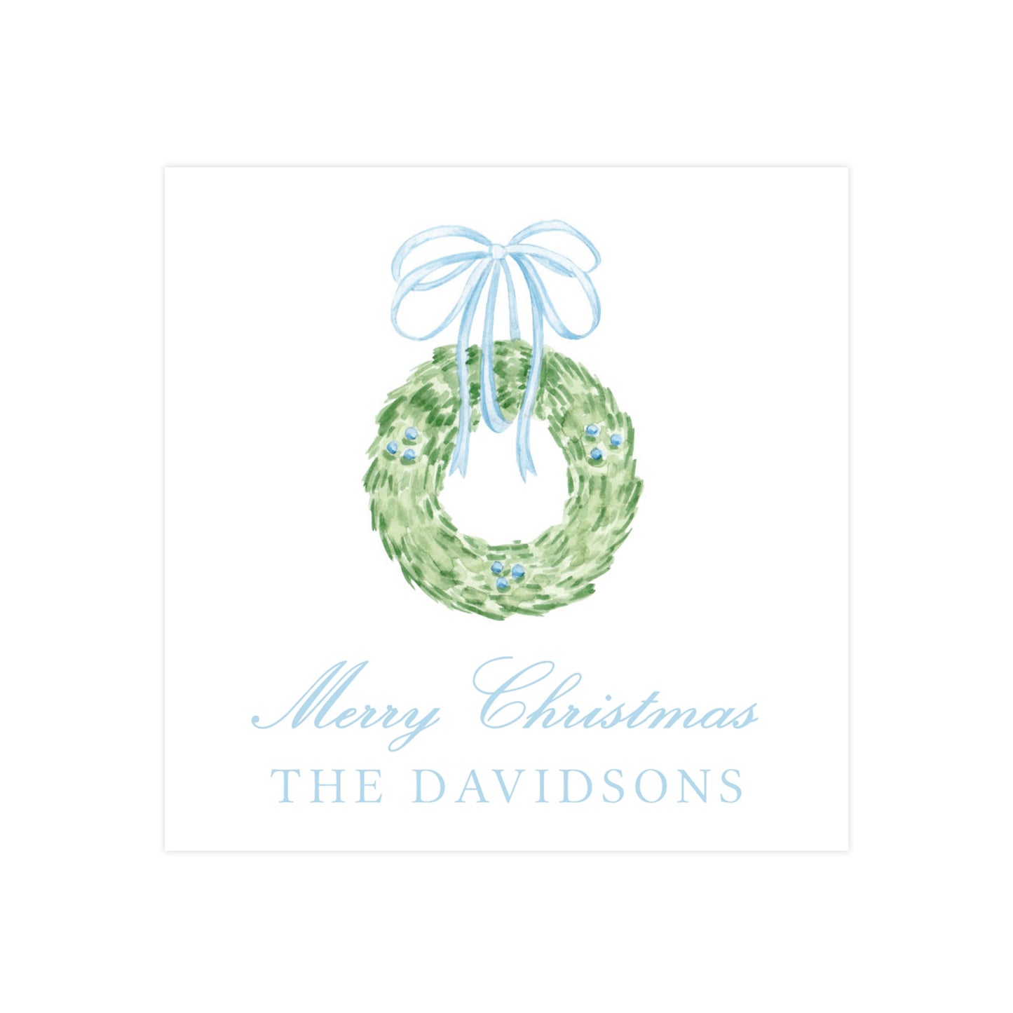 CHINOISERIE WREATH | CHRISTMAS GIFT TAGS