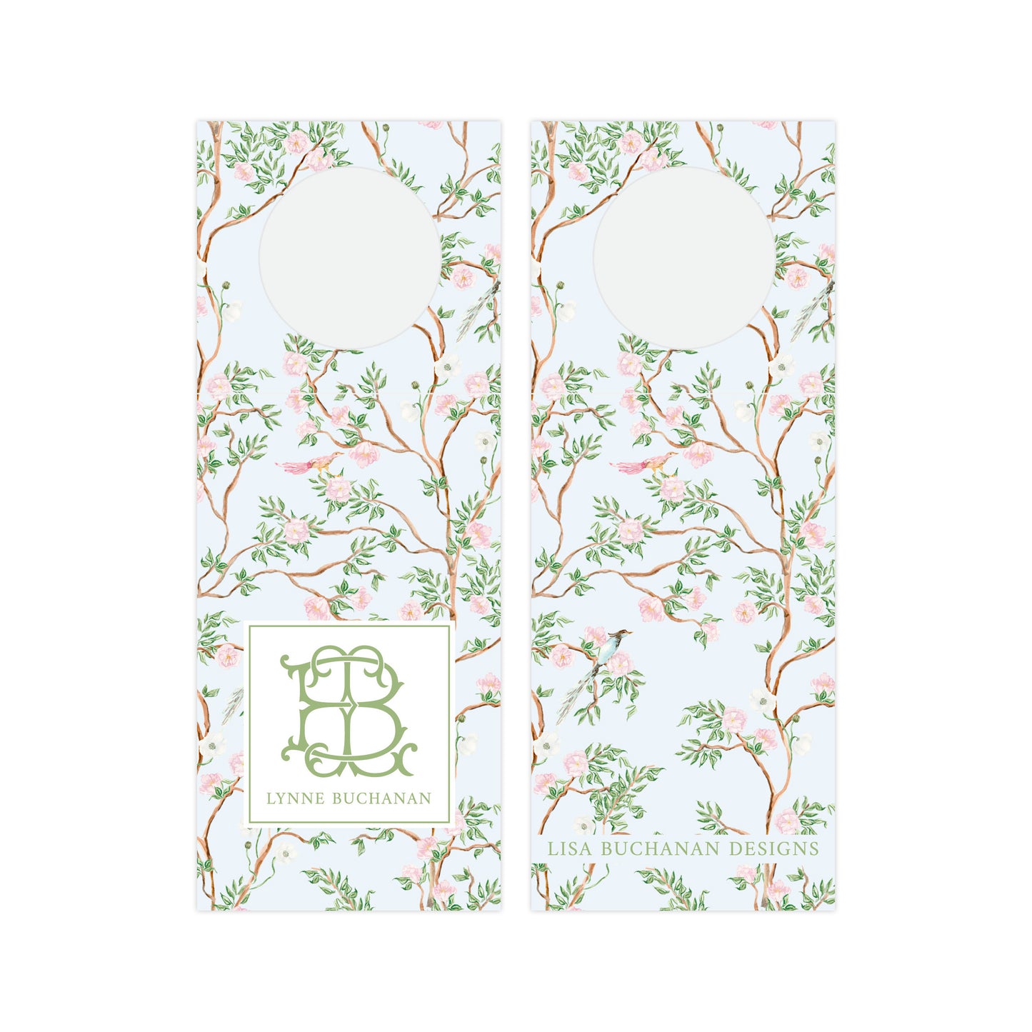 BLUE CHINOISERIE  | WINE BOTTLE TAGS