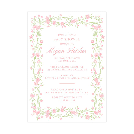 PINK CLIMBERS | BABY SHOWER INVITATION