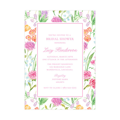 GENEVIEVE'S GARDEN | BRIDAL SHOWER INVITATIONS