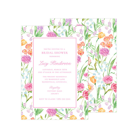 GENEVIEVE'S GARDEN | BRIDAL SHOWER INVITATION