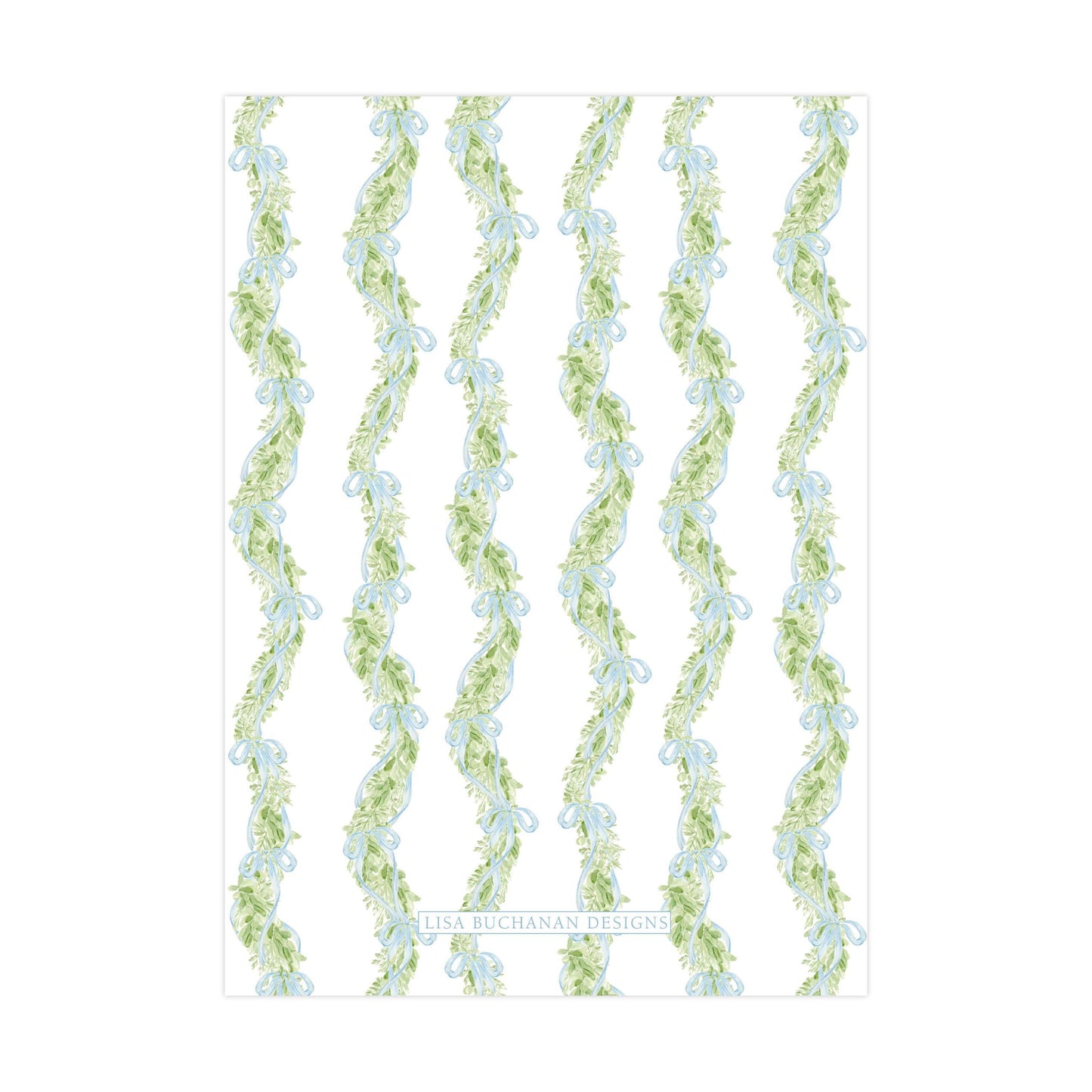a repeating pattern of green and white leaves or vines, creating a visually appealing and harmonious design.