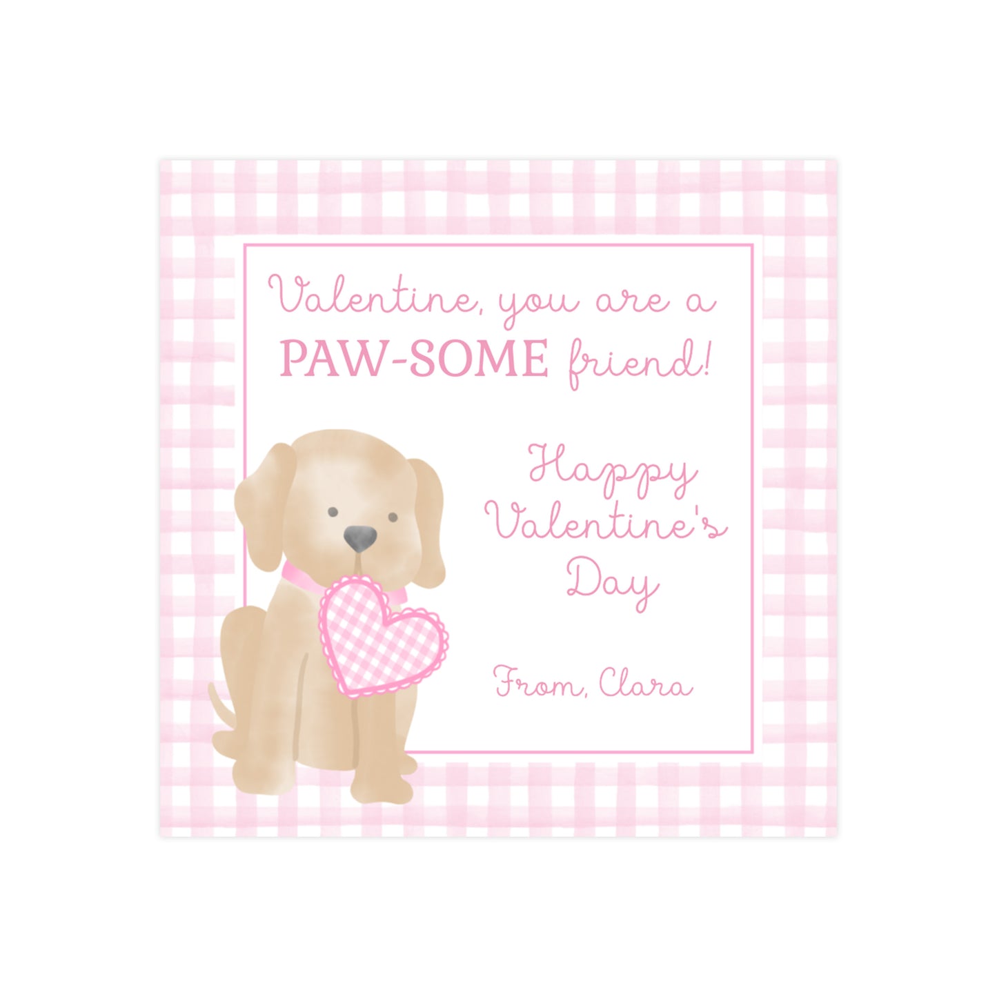 PUPPY WITH HEART VALENTINE
