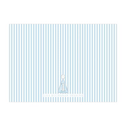 BLUE "ONE" HIGHCHAIR | INVITATIONS
