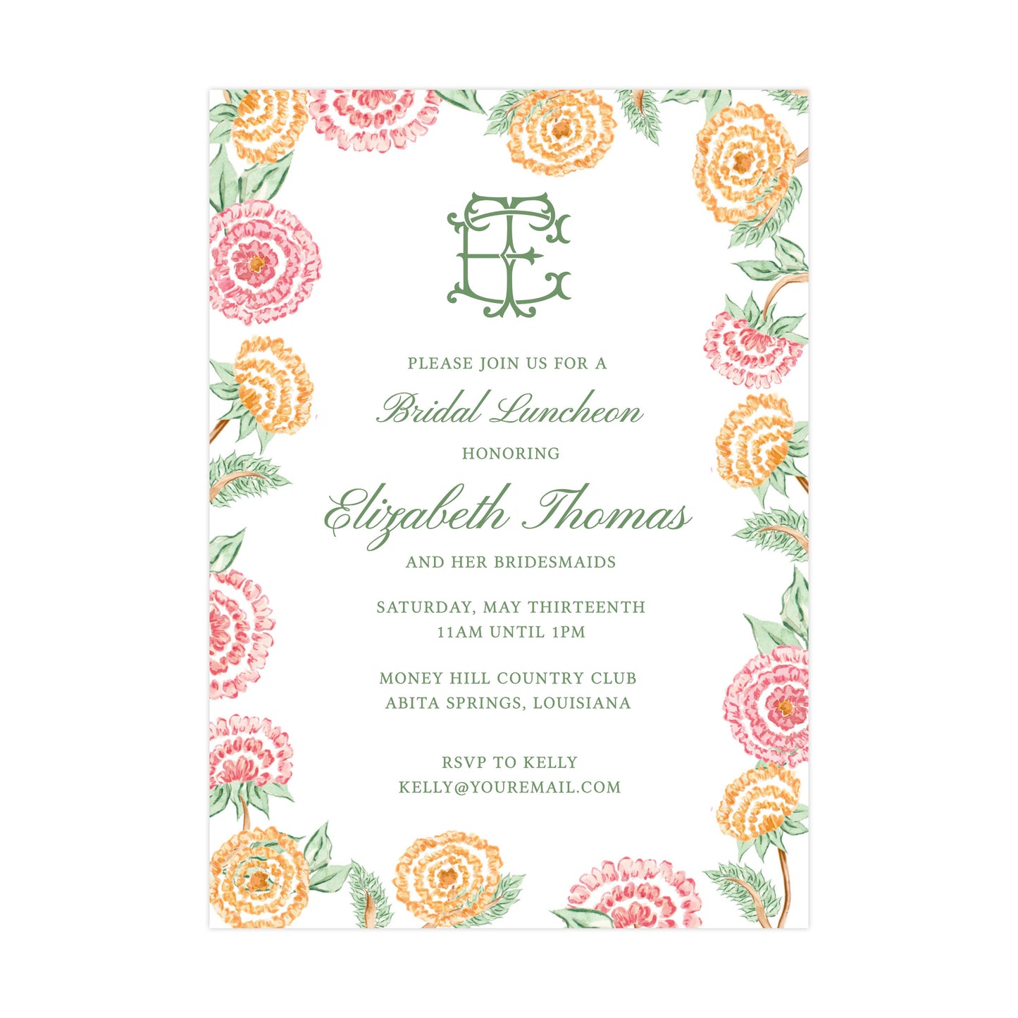 FULL BLOOM II | BRIDAL SHOWER INVITATION