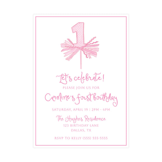 PINK "ONE" | INVITATION