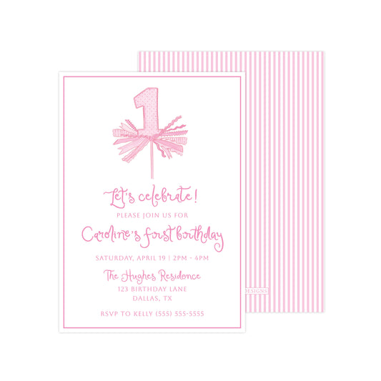 PINK "ONE" | INVITATION