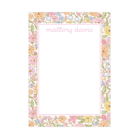PINK DITSY FLORALS | 5" X 7" NOTEPAD