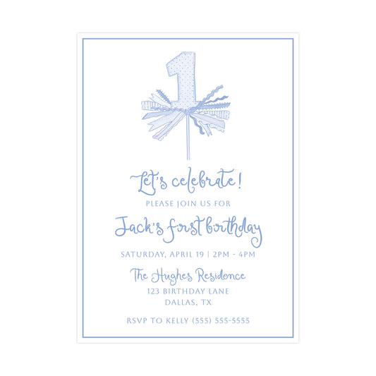 BLUE "ONE" | INVITATION