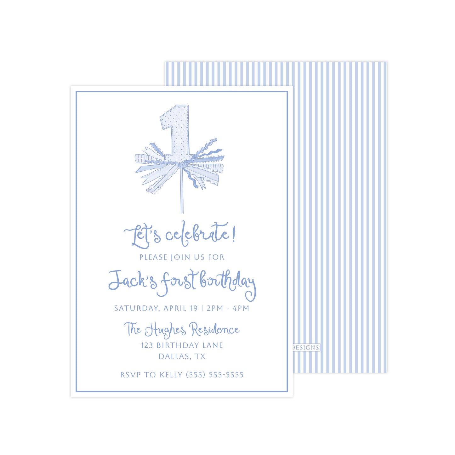 BLUE "ONE" | INVITATION