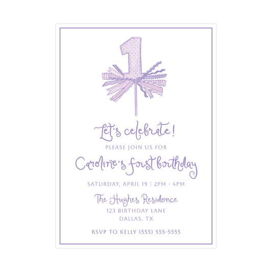 PURPLE "ONE" | INVITATION