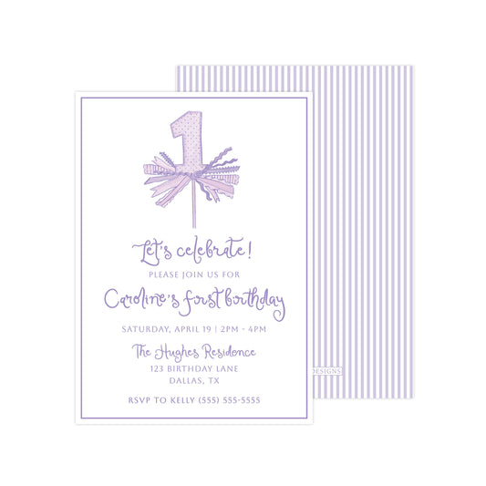 PURPLE "ONE" | INVITATION