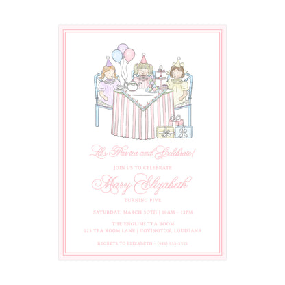 TEA PARTY (PINK) | INVITATIONS