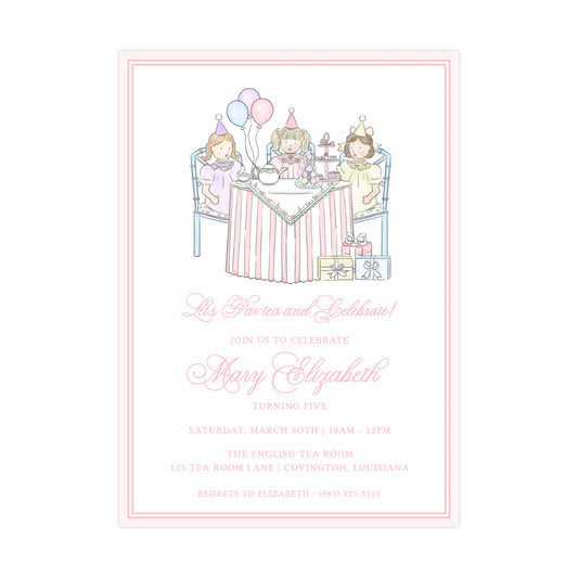 TEA PARTY (PINK) | INVITATIONS