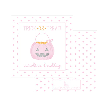 PINK PUMPKIN TRICK-OR-TREAT | GIFT TAGS & STICKERS