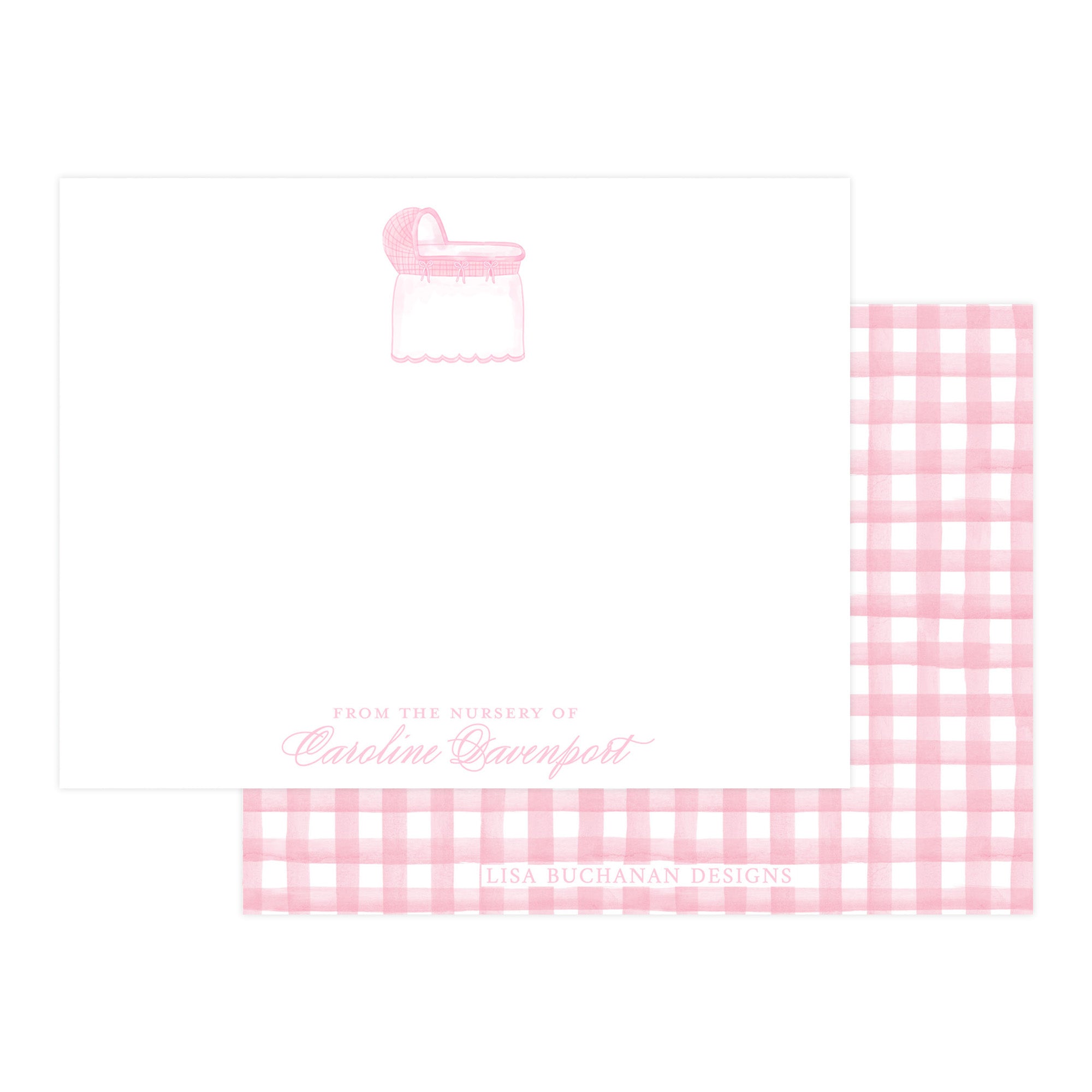 PINK BASSINET | NOTE CARDS