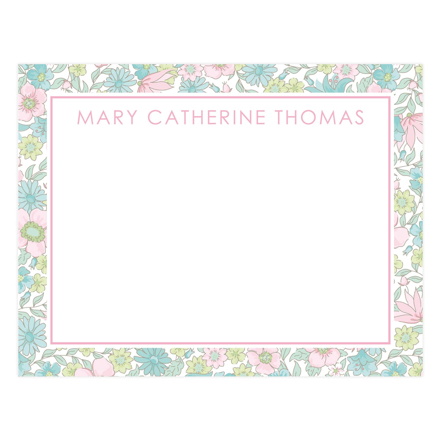 LIGHT GREEN FLORAL | NOTE CARDS