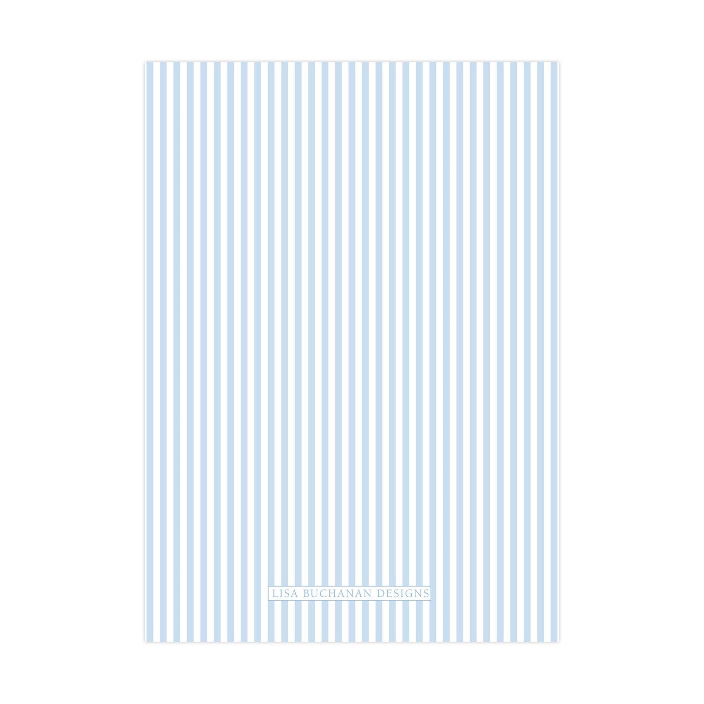 The image is a simple, minimalist design with a repeating pattern of blue and white vertical stripes.