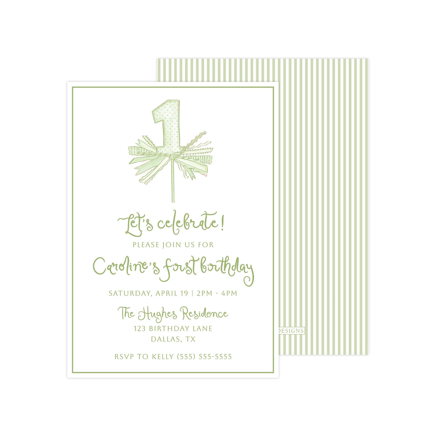 GREEN "ONE" | INVITATION