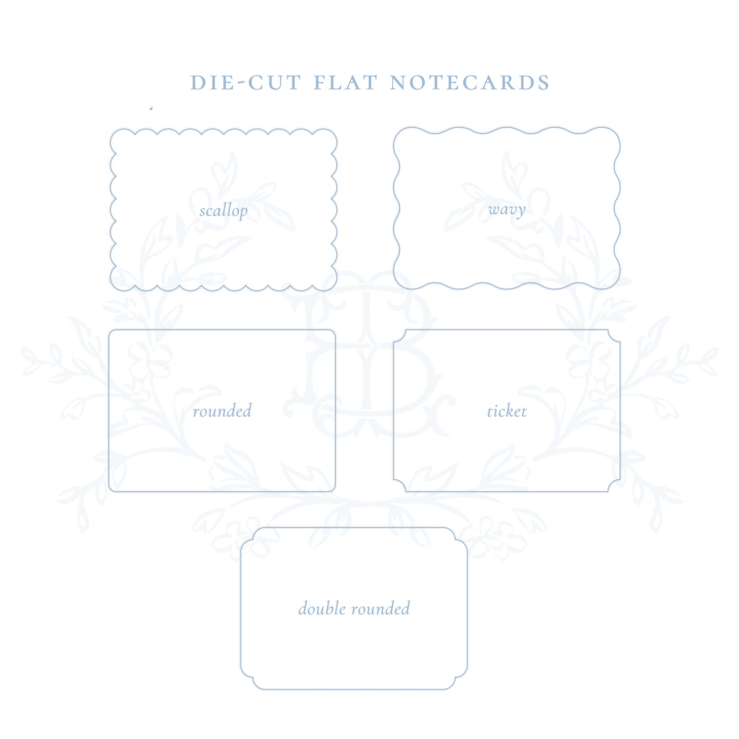 CUSTOM A2 (4.25" X 5.5") DIE-CUT NOTE CARDS