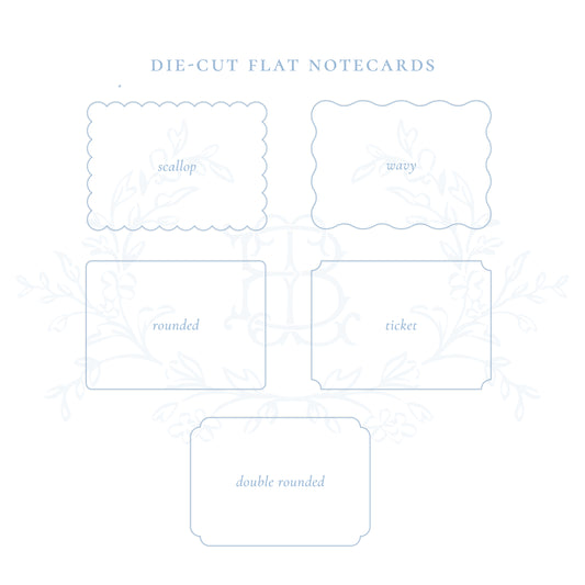 CUSTOM A2 (4.25" X 5.5") DIE-CUT NOTE CARDS