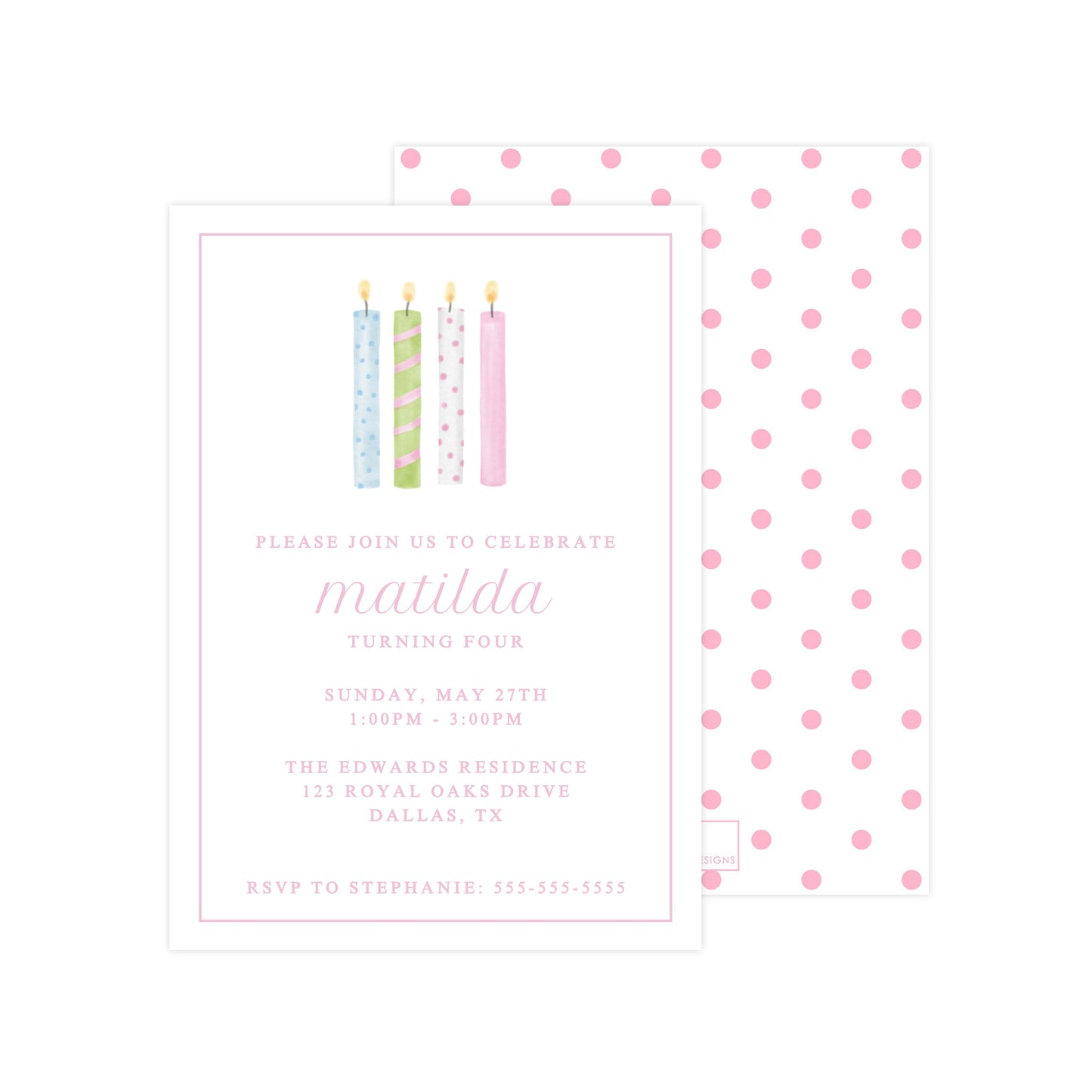 BIRTHDAY CANDLES | INVITATION