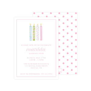 BIRTHDAY CANDLES | INVITATION