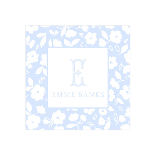 BLUE FLORAL PATTERN | GIFT TAG