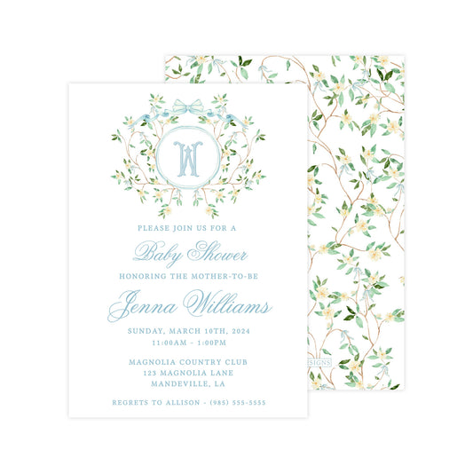 CHASING MAGNOLIAS | BABY SHOWER INVITATION