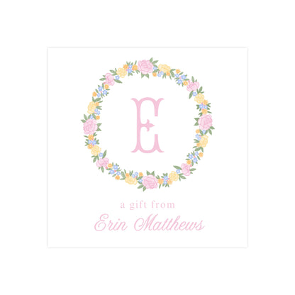FLORAL WREATH | GIFT TAGS OR STICKERS