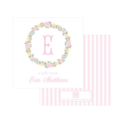 FLORAL WREATH | GIFT TAGS OR STICKERS