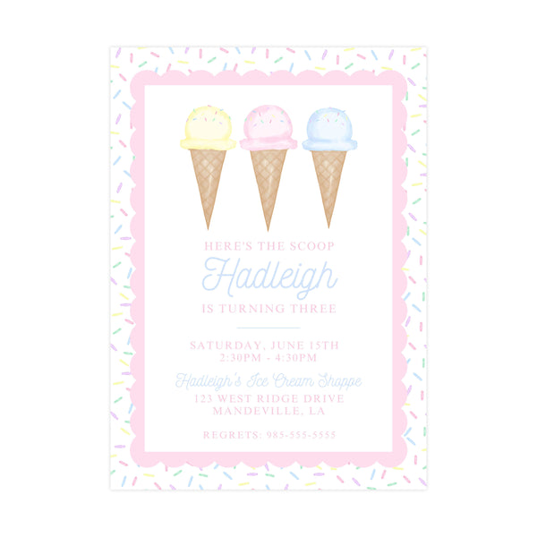 ICE CREAM | INVITATION