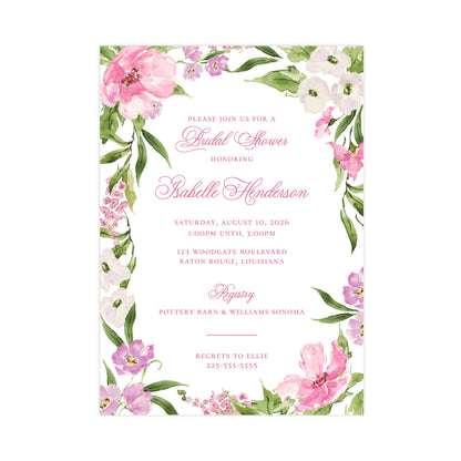 PETALS AND PARTERRE  | BRIDAL SHOWER INVITATIONS (Copy)
