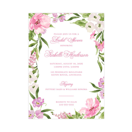 PETALS AND PARTERRE  | BRIDAL SHOWER INVITATIONS (Copy)